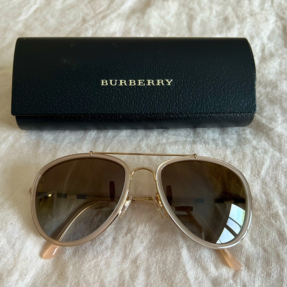 Authentic brown gradient Burberry sunglasses (polarized)